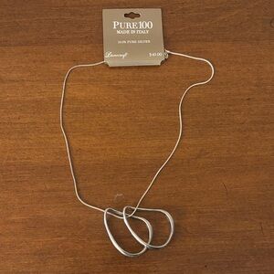 Pure 100 Silver Italian Necklace (NWT)